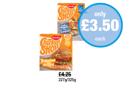 BirdsEye Chicken Shop Salt & Pepper Goujons, Ultimate Fillet Burger - Now Only £3.50 at Premier