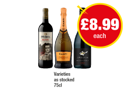 19 Crimes Red, Canti Prosecco, Mad Fish - Now Only £8.99 at Premier