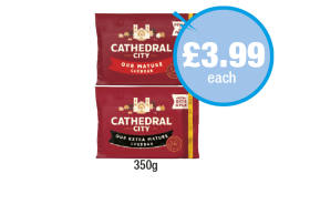 Cathedral City Mature Cheddar, Extra - Now Only £3.99 at Premier