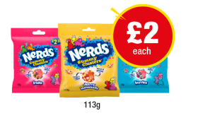 Nerds Gummy Clusters Fruits, Cherry Lemonade, Berries - Now Only £2 at Premier