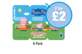 Peppa Pig Strawberry - Any 2 for £2 at Premier