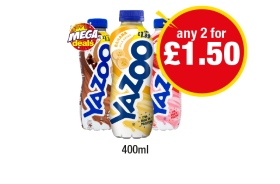Yazoo Chocolate, Banana, Strawberry - Any 2 for £1.50 at Premier