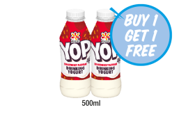 YOP Drinking Yoghurt Strawberry, Strawberry - Now Only Buy 1 Get 1 FREE at Premier