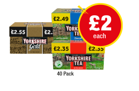 Yorkshire Tea, Decaf, Gold - Now Only £2 at Premier