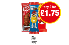 KitKat Christmas, Crispy M&M's, Malteser Reindeer - Any 2 for £1.75 at Premier