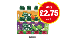 Robinsons Fruit Shoot Orange, Blackcurrant - Now Only £2.75 at Premier