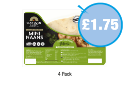 Clay Oven Mini Naans - Now Only £1.75 at Premier