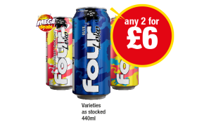 Four Loko Strawberry Lemonade, Blue, Tropical - Any 2 for £6 at Premier