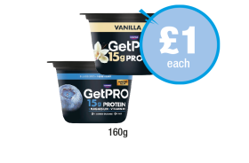 GetPro Vanilla, Blueberry - Now Only £1 at Premier