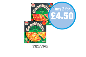 Goodfella's Pepperoni, Margherita - Any 2 for £4.50 at Premier