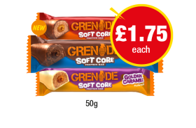 Grenade Soft Core Peanut Butter, Double Chocolate, Golden Caramel - Now Only £1.75 at Premier
