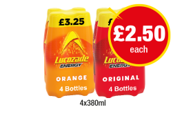 Lucozade Energy Original, Orange - Now Only £2.50 at Premier