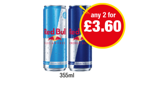 Red Bull, Sugarfree - Any 2 for £3.60 at Premier