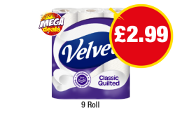 Velvet Classic Quilted - Now Only £2.99 at Premier