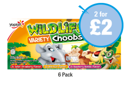 Wildlife Choobs Variety - Any 2 for £2 at Premier