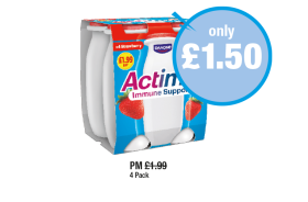 Actimel Strawberry - Now Only £1.50 at Premier
