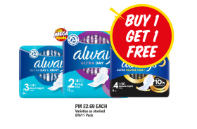 Always Ultra Day Night, Ultra Day, Ultra Secure Night - Now Only Buy 1 Get 1 FREE at Premier
