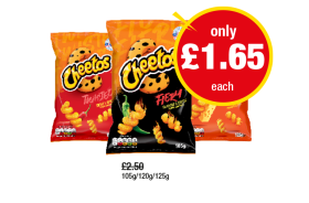 Cheetos Twisted, Fiery, Original - Now Only £1.65 at Premier