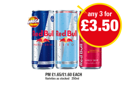 Red Bull, Zero, Ruby Edition - Any 3 for £3.50 at Premier
