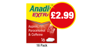 Anadin Extra - Now Only £2.99 at Premier
