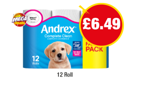 Andrex Complete Clean - Now Only £6.49 at Premier