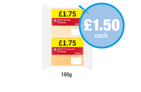 Mild White Cheese, Coloured - Now Only £1.50 at Premier