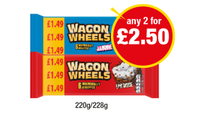 Wagon Wheels, Jammie - Any 2 for £2.50 at Premier