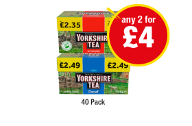 Yorkshire Tea, Decaf - Any 2 for £4 at Premier