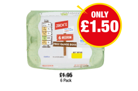 Jack's Eggs Medium - Now Only £1.50 at Premier