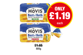 Hovis Best Of Both Thick, Medium - Now Only £1.19 each at Premier