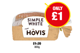 Hovis Simple White - Now Only £1 at Premier