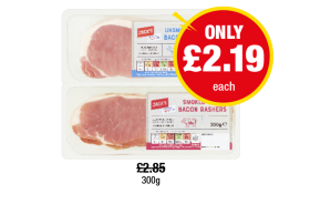 Jack's Unsmoked Back Bacon Rashers, Smoked - Now Only £2.19 each at Premier
