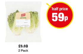JACK's Little Gem Lettuce - Half Price - Now 59p at Premier
