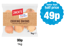 Jack's Cooking Onions - Was 99p - Now 49p at Premier