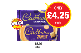 MEGA DEAL: Cadbury Dairy Milk, Caramilk - Now Only £4.25 each at Premier
