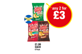 Scotland Only: Golden Wonders Variety Pack, Meat, Cheese & Onion - Any 2 for £3 at Premier