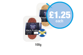Malcolm Allan Haggis Slices, Black Pudding - Now Only £1.25 at Premier